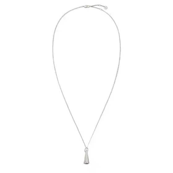 Thin chain link necklace made of sterling 925 for