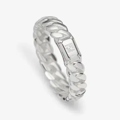 Fendi Chain link ring made of sterling 925 for an extraordinary | Thumbnail 2