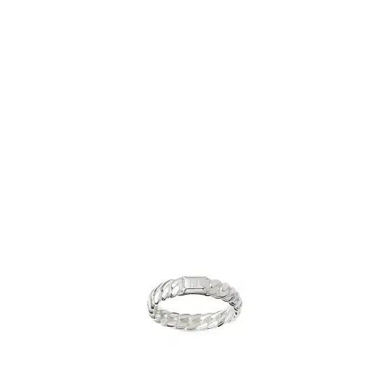 Chain link ring made of sterling 925 for an extraordinary