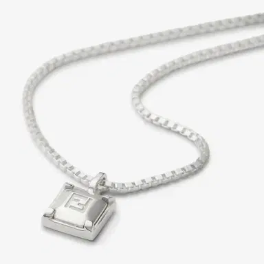 Fendi Thin necklace with box chain-link, made of sterling 925 | Thumbnail 2
