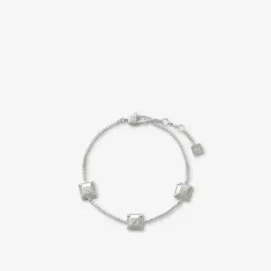 Fendi Slim bracelet with box chain link, made of sterling 925 | Thumbnail 2
