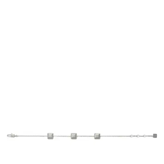 Slim bracelet with box chain link, made of sterling 925