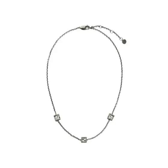 Fendi Ff Cube Necklace