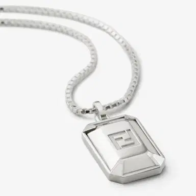Fendi Thin necklace with box chain-link, made of sterling 925 | Thumbnail 2