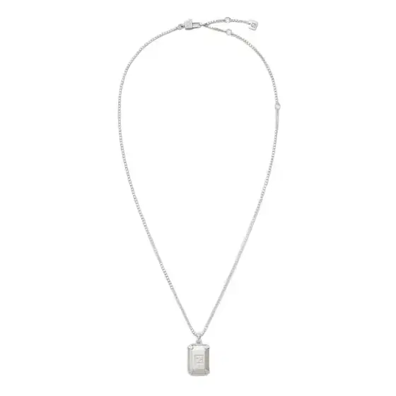 Fendi Thin necklace with box chain-link, made of sterling 925