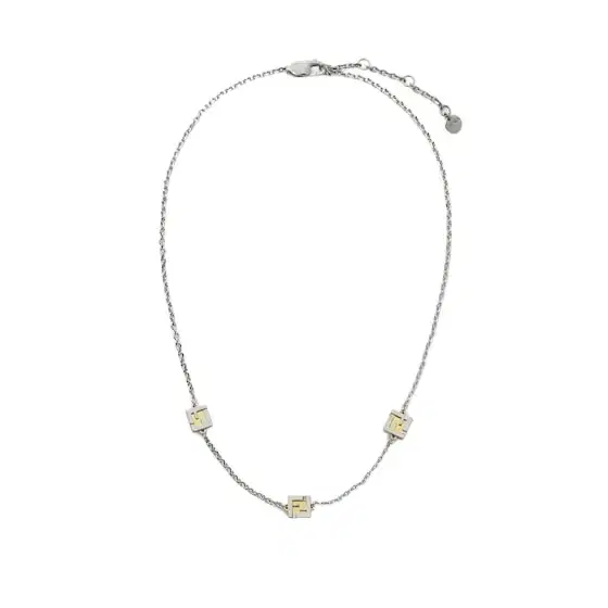 Fendi Ff Cube Necklace