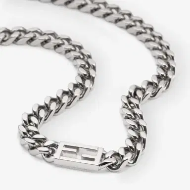 Fendi Chain link necklace fastened with small clip | Thumbnail 2