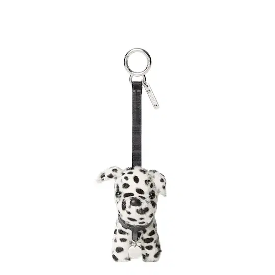 Fendi Bag charm made of black and white spotted pony hair-effect