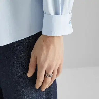 Fendi Ring with chain links and engraved FF details | Thumbnail 3 Fendi Ring with chain links and engraved FF details | Thumbnail 3