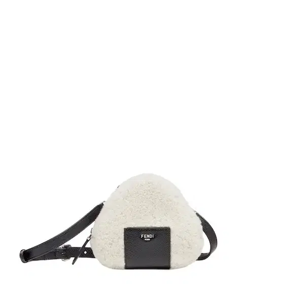 Fendi Onigiri-shaped mini-bag with zip closure