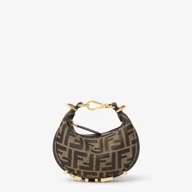 Fendi Nano Fendigraphy Hobo bag with zip fastening, embellished | Thumbnail 2 Fendi Nano Fendigraphy Hobo bag with zip fastening, embellished | Thumbnail 2