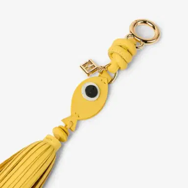 Fendi Fish charm with oversized fringed tassel | Thumbnail 2 Fendi Fish charm with oversized fringed tassel | Thumbnail 2
