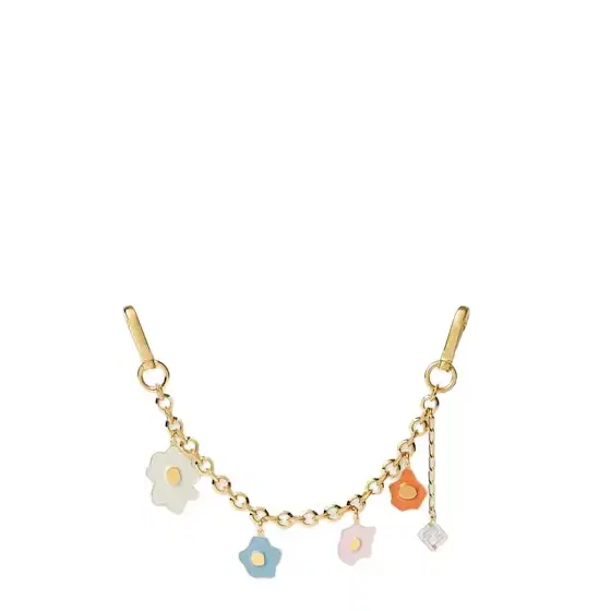 Sunny Side Flowers Chain Charm