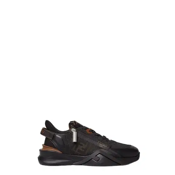Fendi Slip-on sneakers with elasticated laces, side zip