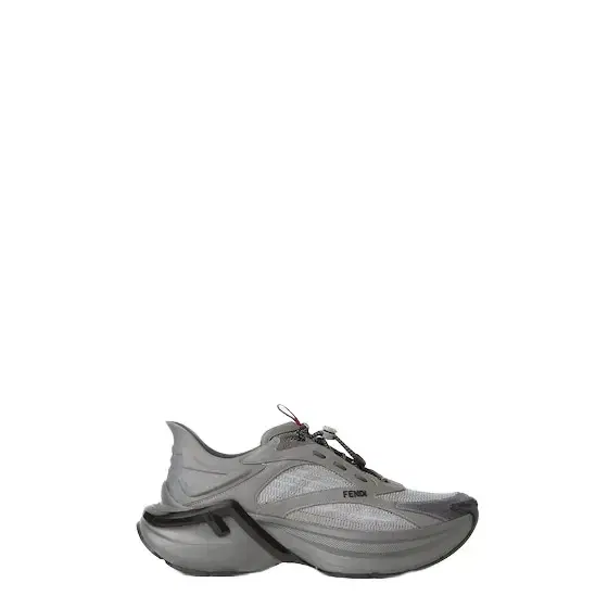 Fendi Slip-on running sneakers featuring elastic laces with lock