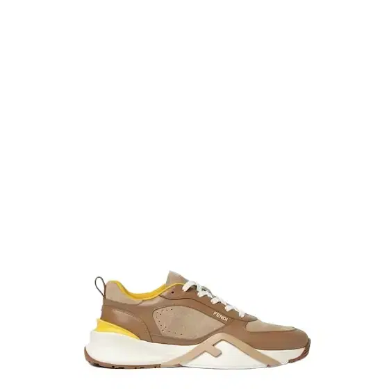Fendi Flow trainers with laces and a wavy sole carved