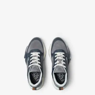 Fendi Flow trainers with laces and a wavy sole carved | Thumbnail 4