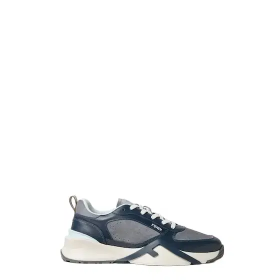 Fendi Flow trainers with laces and a wavy sole carved