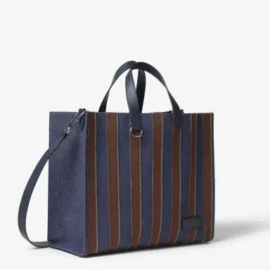 Fendi Large shopper bag made of denim fabric with a dark blue | Thumbnail 3 Fendi Large shopper bag made of denim fabric with a dark blue | Thumbnail 3