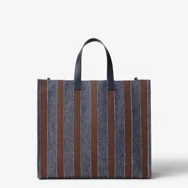 Fendi Large shopper bag made of denim fabric with a dark blue | Thumbnail 4 Fendi Large shopper bag made of denim fabric with a dark blue | Thumbnail 4