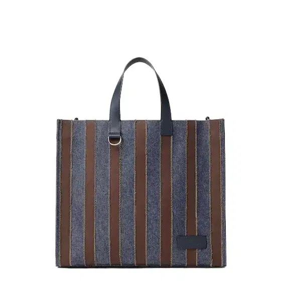 Fendi Large shopper bag made of denim fabric with a dark blue