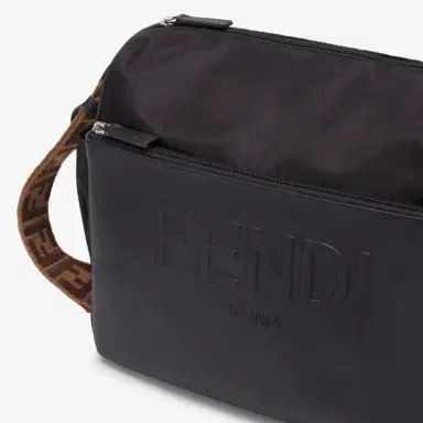 Fendi Black nylon changing bag with leather front pocket | Thumbnail 6 Fendi Black nylon changing bag with leather front pocket | Thumbnail 6
