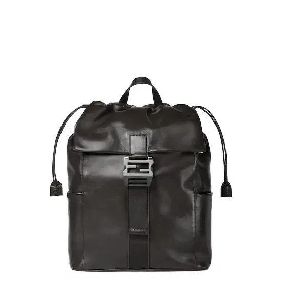 Flux backpack made of smooth black calf leather