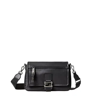 Fendi Flux Messenger bag made of black, smooth calfskin | Thumbnail 1 Fendi Flux Messenger bag made of black, smooth calfskin | Thumbnail 1