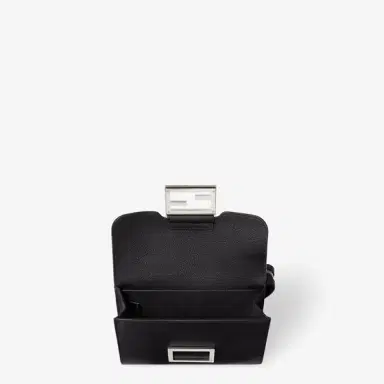 Fendi Baguette® Double Bag, made of black full-grain leather | Thumbnail 5