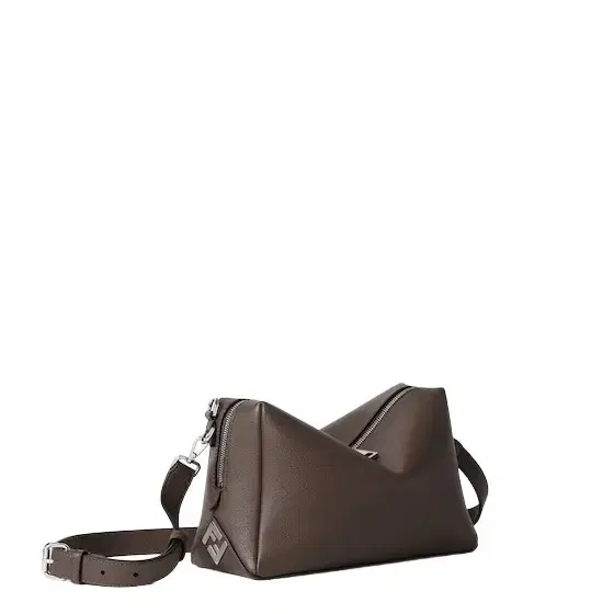 Medium Lui bag with a soft design, made of chocolate