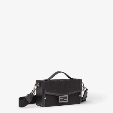 Fendi Soft Trunk bag made of black FF Nylon with a lustrous | Thumbnail 4 Fendi Soft Trunk bag made of black FF Nylon with a lustrous | Thumbnail 4