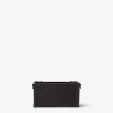 Fendi Soft Trunk bag made of black FF Nylon with a lustrous | Thumbnail 5 Fendi Soft Trunk bag made of black FF Nylon with a lustrous | Thumbnail 5