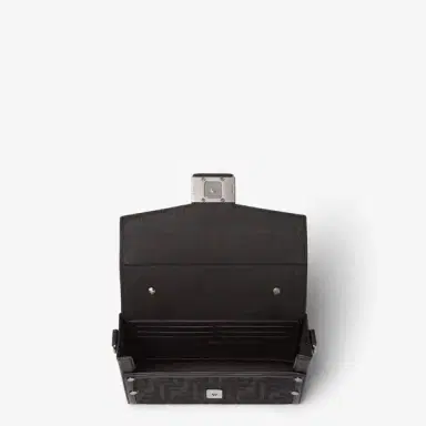 Fendi Soft Trunk bag made of black FF Nylon with a lustrous | Thumbnail 6 Fendi Soft Trunk bag made of black FF Nylon with a lustrous | Thumbnail 6