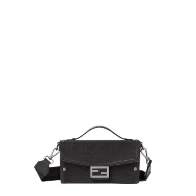 Fendi Soft Trunk bag made of black FF Nylon with a lustrous | Thumbnail 1 Fendi Soft Trunk bag made of black FF Nylon with a lustrous | Thumbnail 1