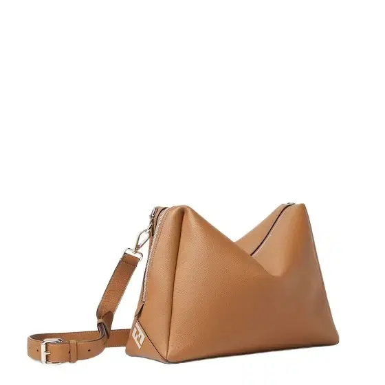Large Lui bag with a soft design, made of tan-colour