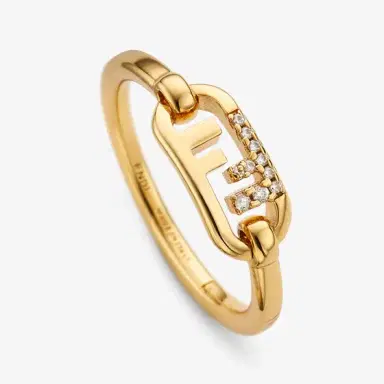 Fendi Thin ring with O'Lock motif | Thumbnail 2