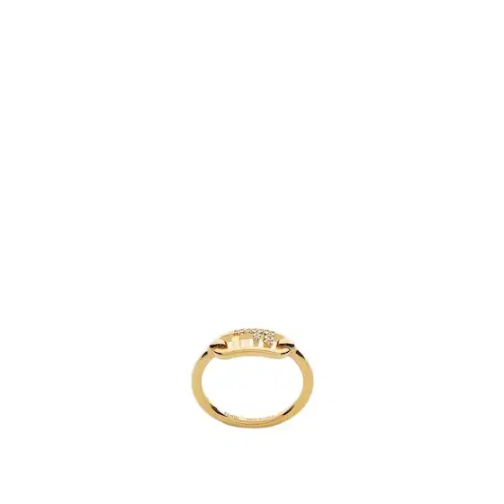 Thin ring with O'Lock motif