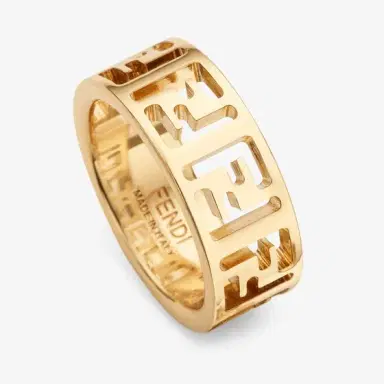 Fendi Wide-band ring with FF cut-out motif | Thumbnail 2 Fendi Wide-band ring with FF cut-out motif | Thumbnail 2