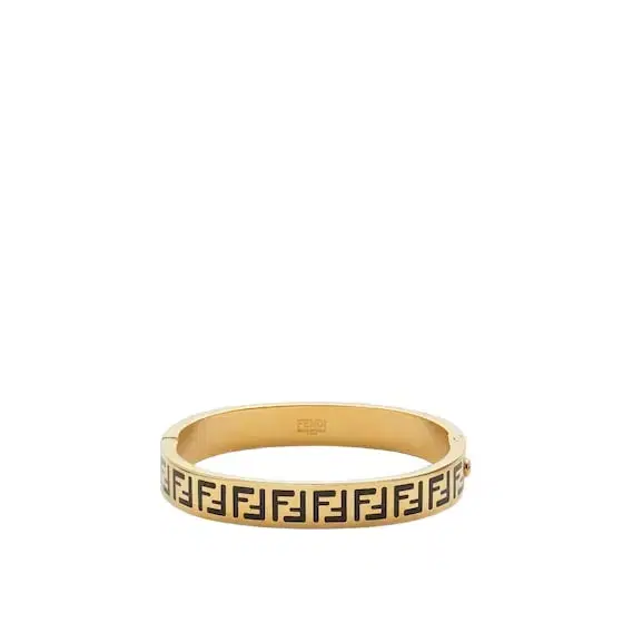 Rigid bracelet with FF motif