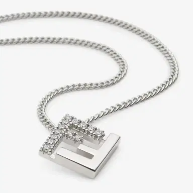 Fendi Fine chain necklace with FF pendant | Thumbnail 2
