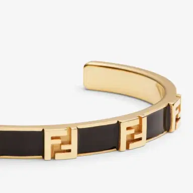 Fendi Rigid bracelet with embossed FF motif | Thumbnail 2 Fendi Rigid bracelet with embossed FF motif | Thumbnail 2