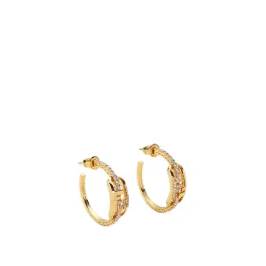 Fendi Hoop earrings with O'Lock motif | Thumbnail 1 Fendi Hoop earrings with O'Lock motif | Thumbnail 1