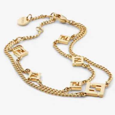Fendi Double chain bracelet with FF charm | Thumbnail 2 Fendi Double chain bracelet with FF charm | Thumbnail 2