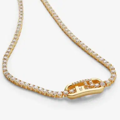 Fendi Tennis choker necklace with O'Lock motif | Thumbnail 2