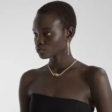 Fendi Tennis choker necklace with O'Lock motif | Thumbnail 3