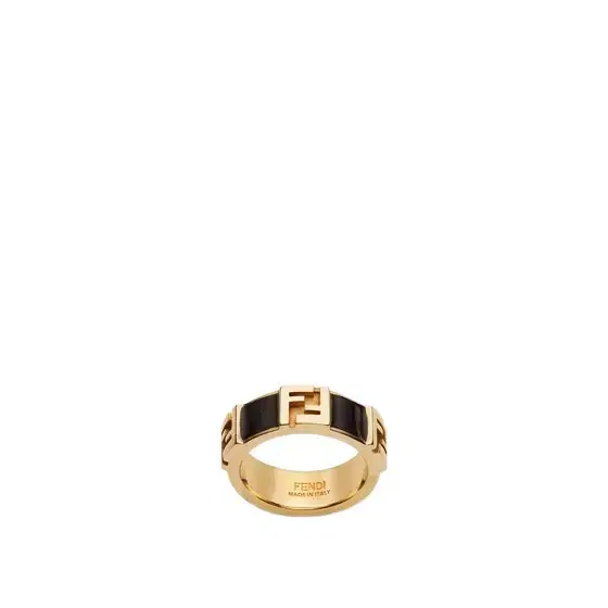Band ring with embossed FF motif