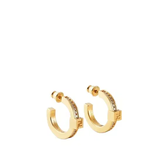 Small hoop earrings with FF logo
