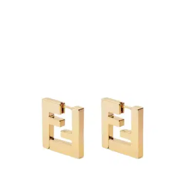 Fendi FF motif-shaped earrings | Thumbnail 1 Fendi FF motif-shaped earrings | Thumbnail 1