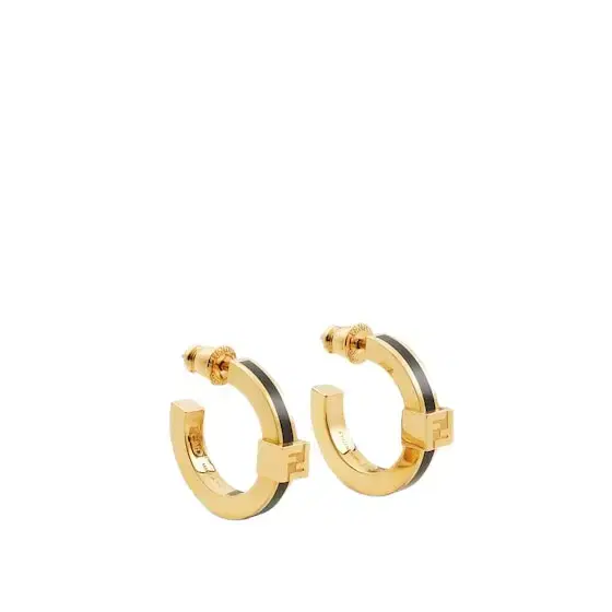 Small hoop earrings with FF logo