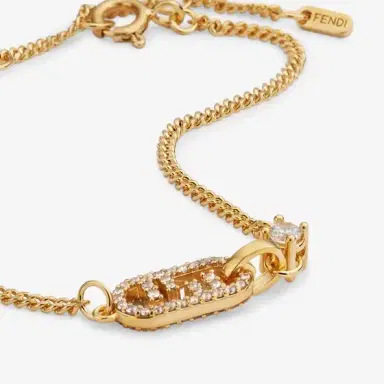 Fendi Fine bracelet with O'Lock motif and small snap hook | Thumbnail 2 Fendi Fine bracelet with O'Lock motif and small snap hook | Thumbnail 2